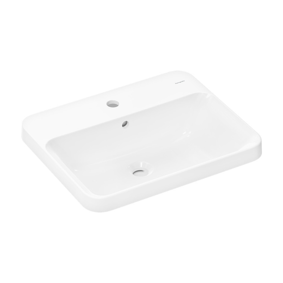 Hansgrohe Xuniva Q Umywalka wpuszczana w blat 550/450 1/o na bat. z przelewem SmartClean biały