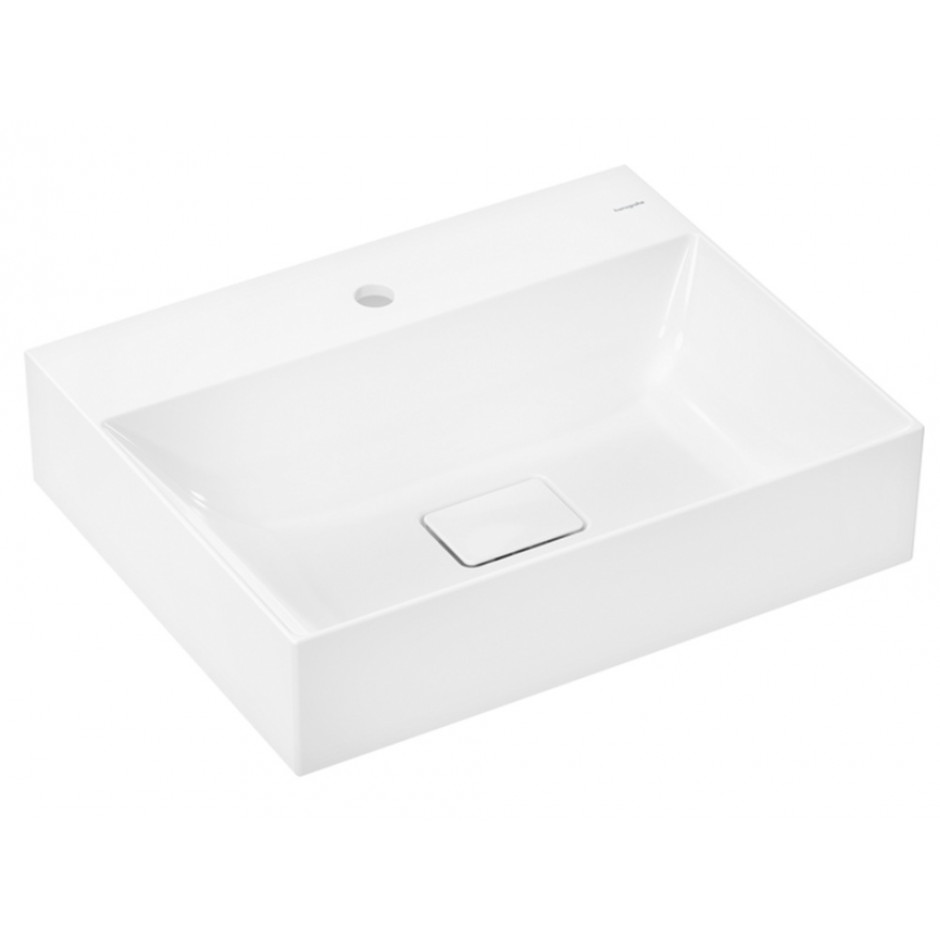 Hansgrohe Xevolos E Umywalka wisząca 600/480 1/o na bat. bez przelewu SmartClean biały