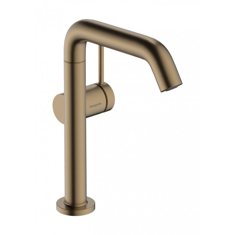 Hansgrohe Tecturis S bateria umywalkowa 210 Fine CoolStart z obrotową wylewką i korkiem Push-Open Brąz Szczotkowany