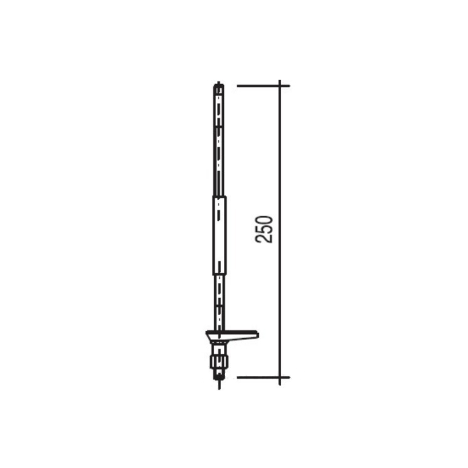 Tres Zestaw?montażowy Wtyk 8x1. Długość 250 mm. 