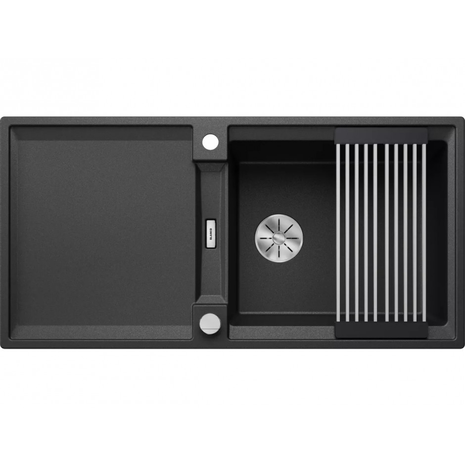 Blanco ADIRA XL 6 S Silgranit antracyt odwracalny, korek auto., InFino, mata stalowa składana