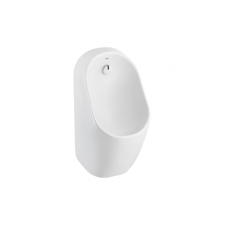 Roca proton pisuar elektroniczny rimless, dopływ z tyłu, Round, zasilanie bateryjne