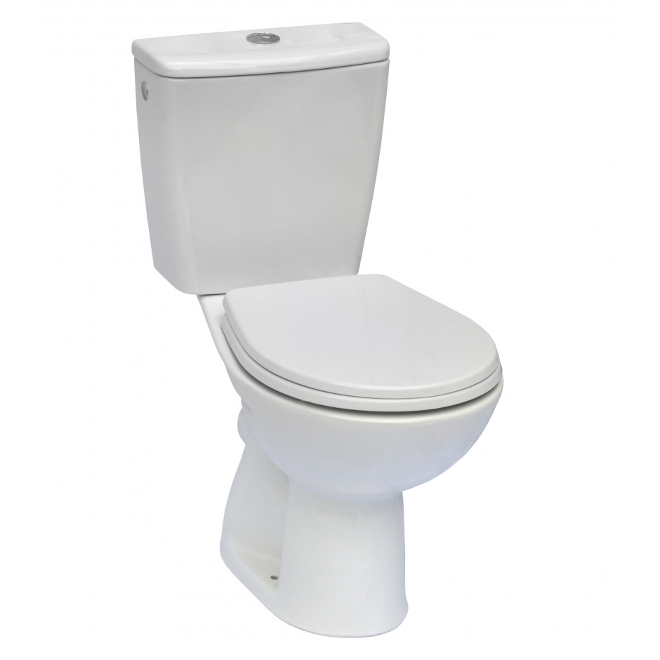 Roca Adele Miska wc do kompaktu o/poziomy z deską PP