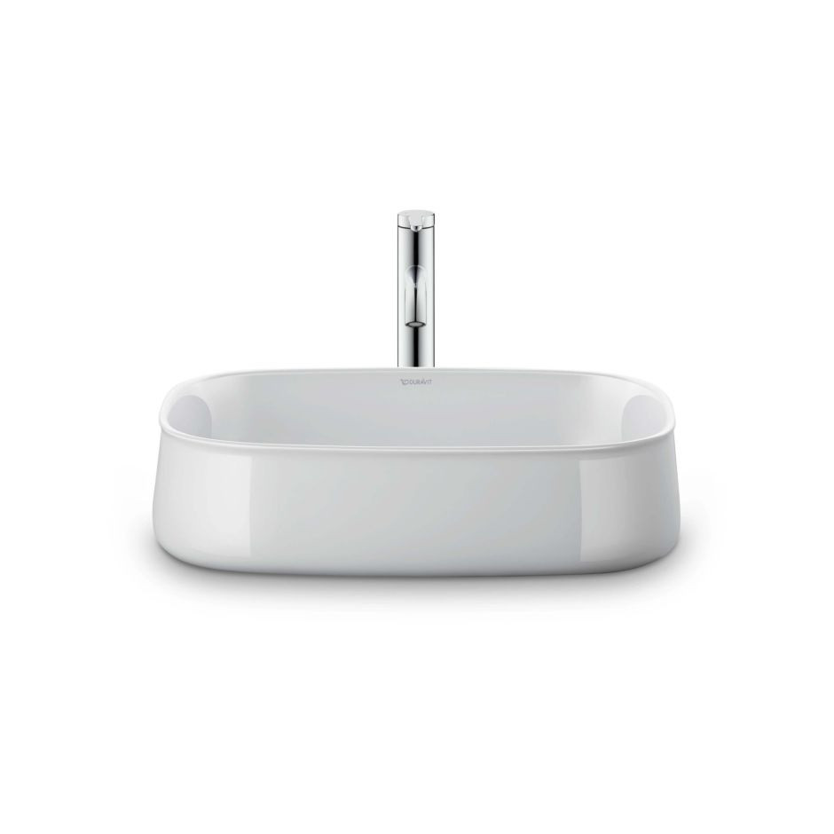 Duravit Zencha umywalka 55x39 cm nablatowa owalna WonderGliss biała