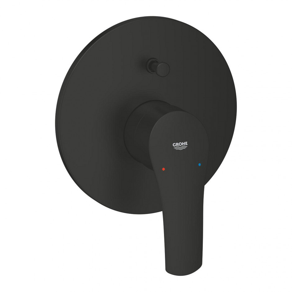 Grohe Eurosmart Jednouchwytowa bateria do obsługi dwóch wyjść wody czarny mat