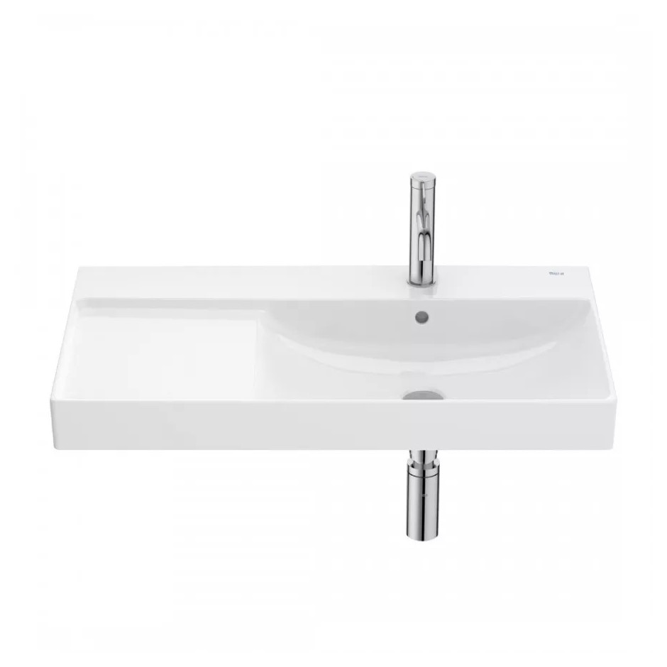 Roca Ona Umywalka meblowa UNIK 80x46 cm PRAWA Fineceramic BIAŁY POŁYSK