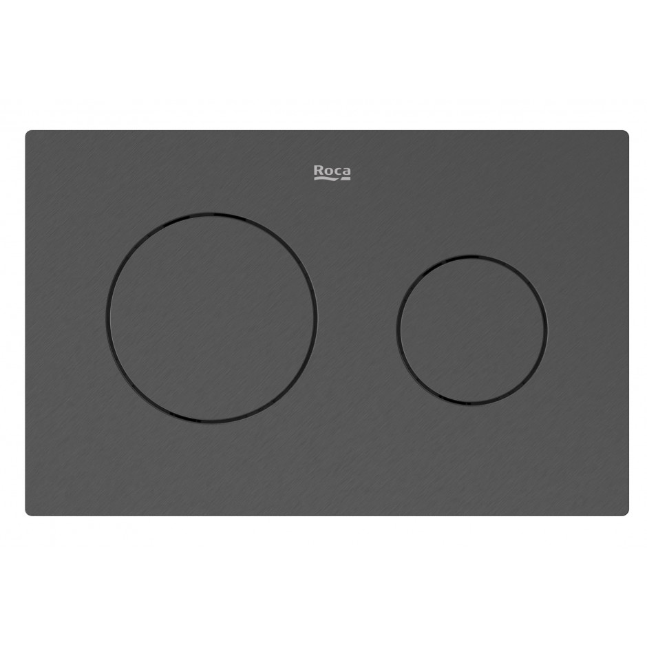 Roca PL10 - przycisk podwójny PVD Brushed Titanium Black