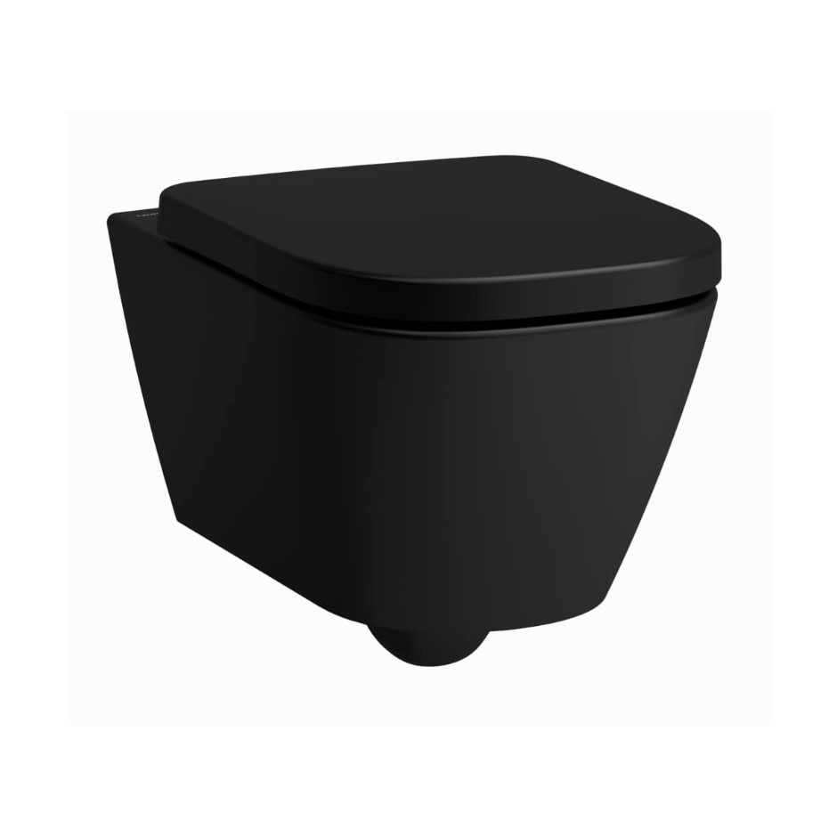 Laufen Meda czarny matowy miska podwieszana wc vortex silent flush 540x360 mm rimless 