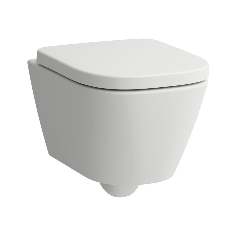 Laufen Meda biały matowy miska podwieszana wc vortex silent flush 490x360 mm rimless compacto 