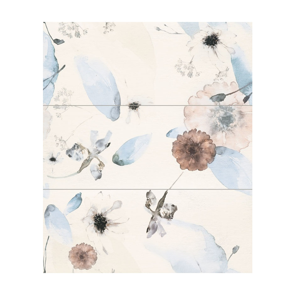 Tubądzin Dekor ścienny 3-elementowy Mild Garden 1 89,4x74,8 Gat.1 (1szt/kt)