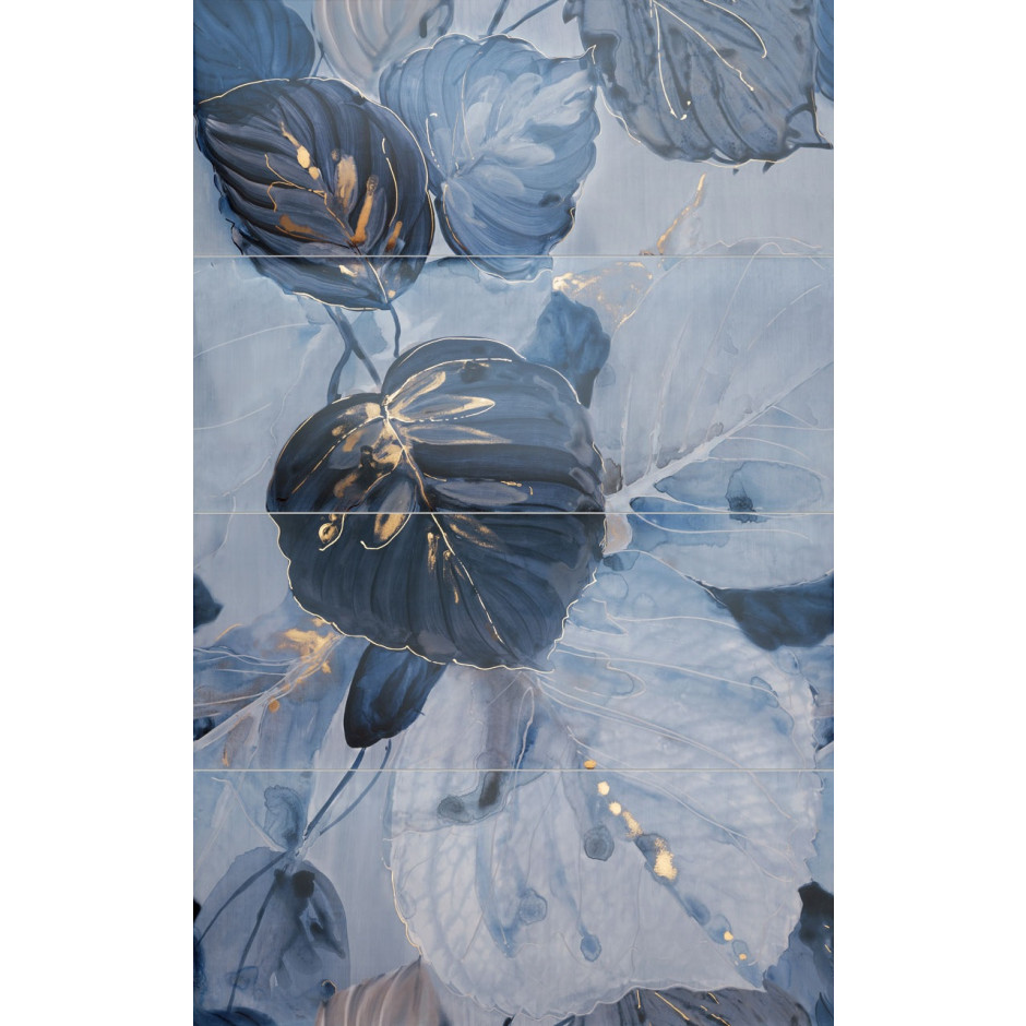 Tubądzin Dekor ścienny 4-elementowy Blue Stone 119,8x74,8 Gat.1