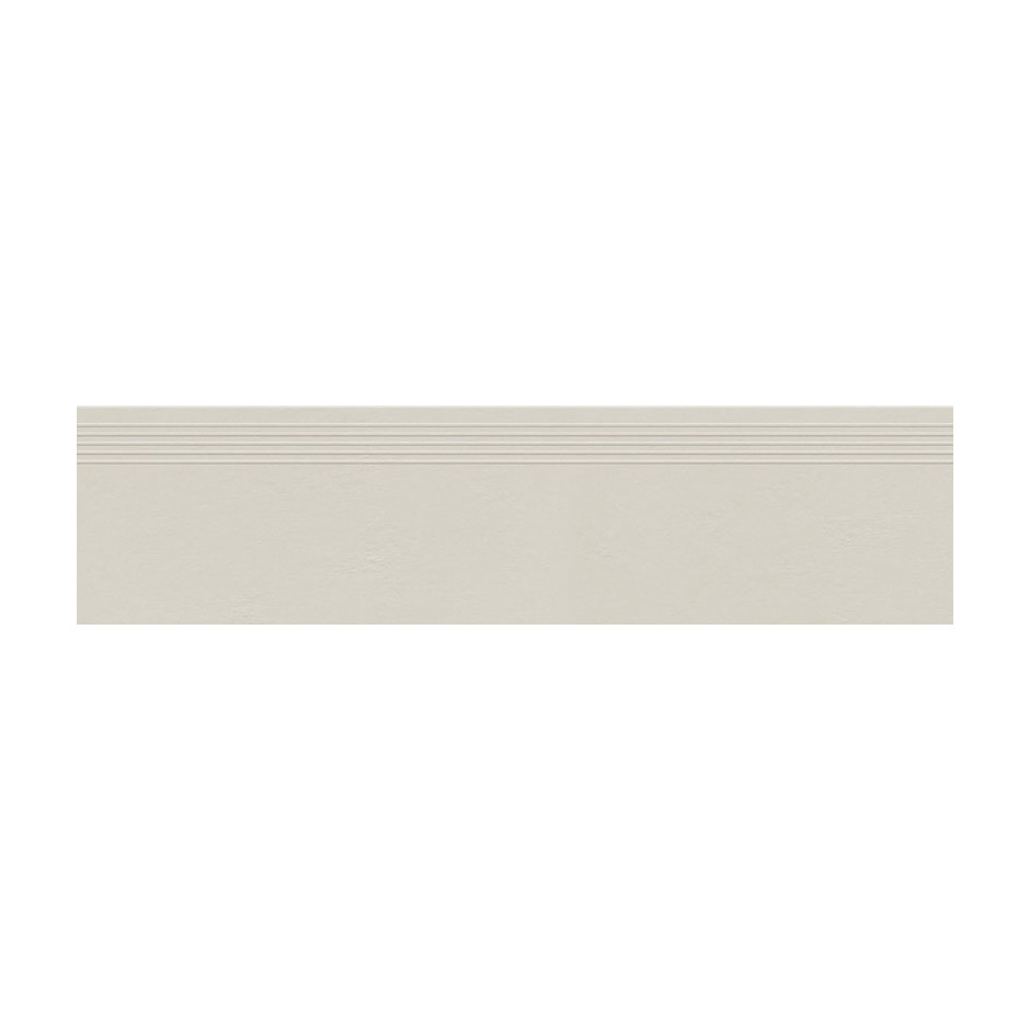Tubądzin Stopnica podłogowa Industrio Light Grey MAT 119,8x29,6x0,8 Gat.1