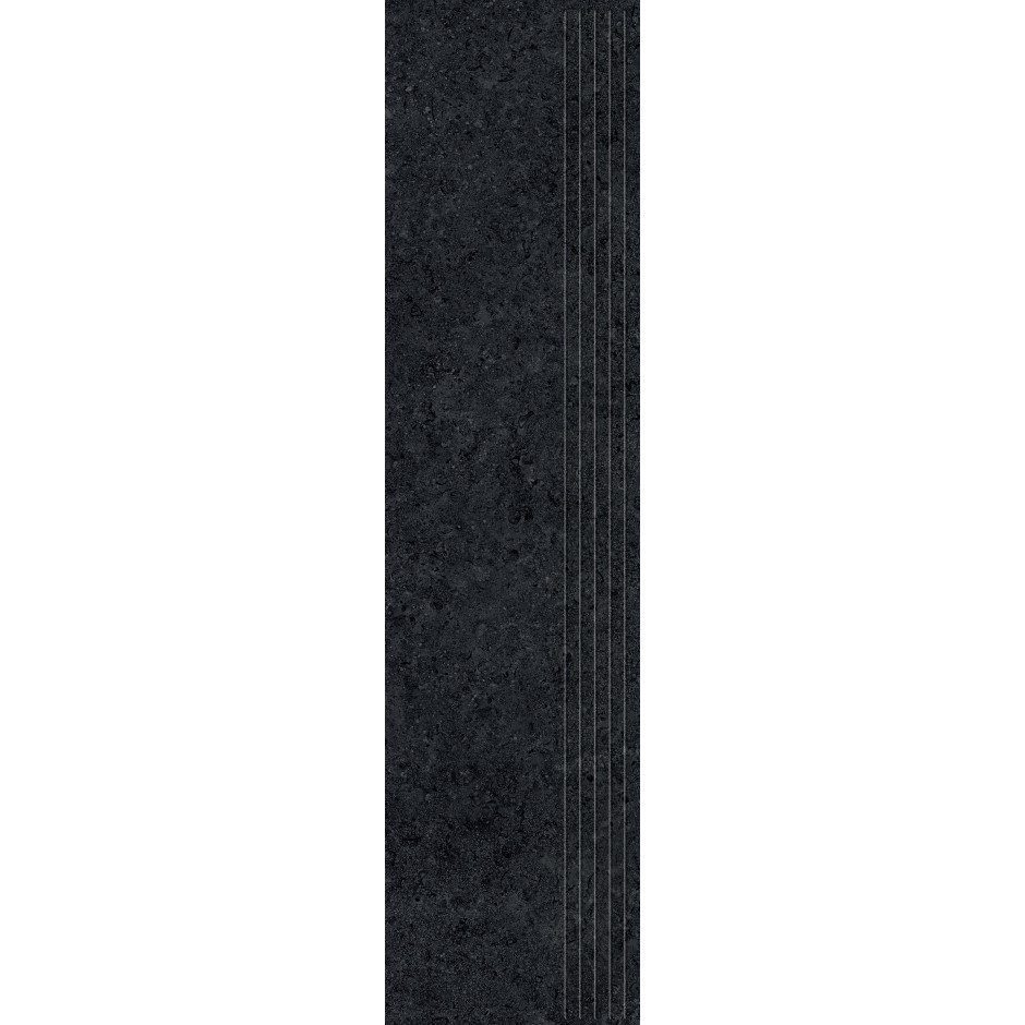 Tubądzin Stopnica podłogowa Zimba black STR 119,8x29,6x0,8 Gat.1