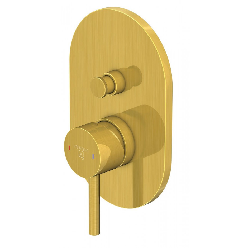 Finish set for single lever bath/shower mixer with automatic diverter