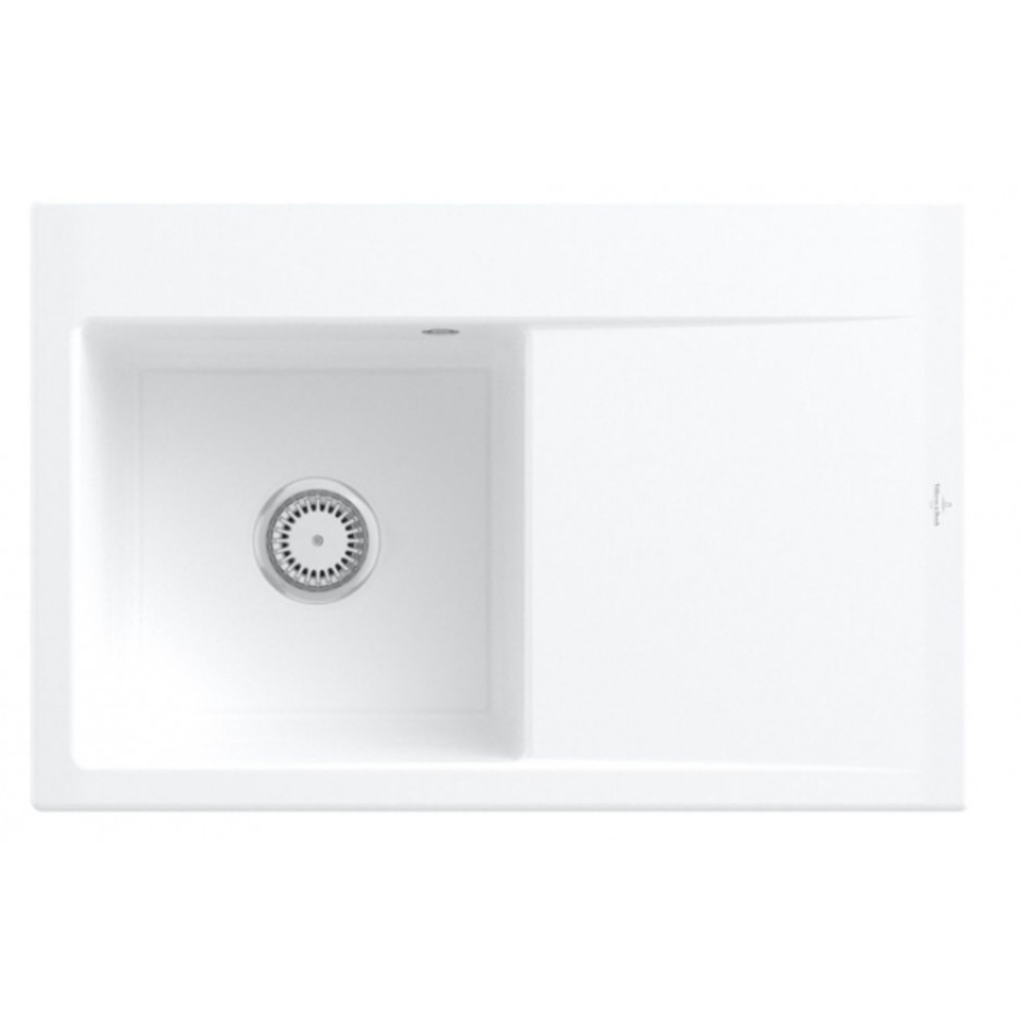 Villeroy & Boch Subway Style 45 zlewozmywak wbudowany 780 x 510 mm White Alpin CeramicPlus