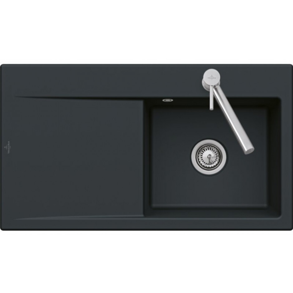 Villeroy & Boch Subway Style 50 zlewozmywak wbudowany 900 x 510 mm Pure Black