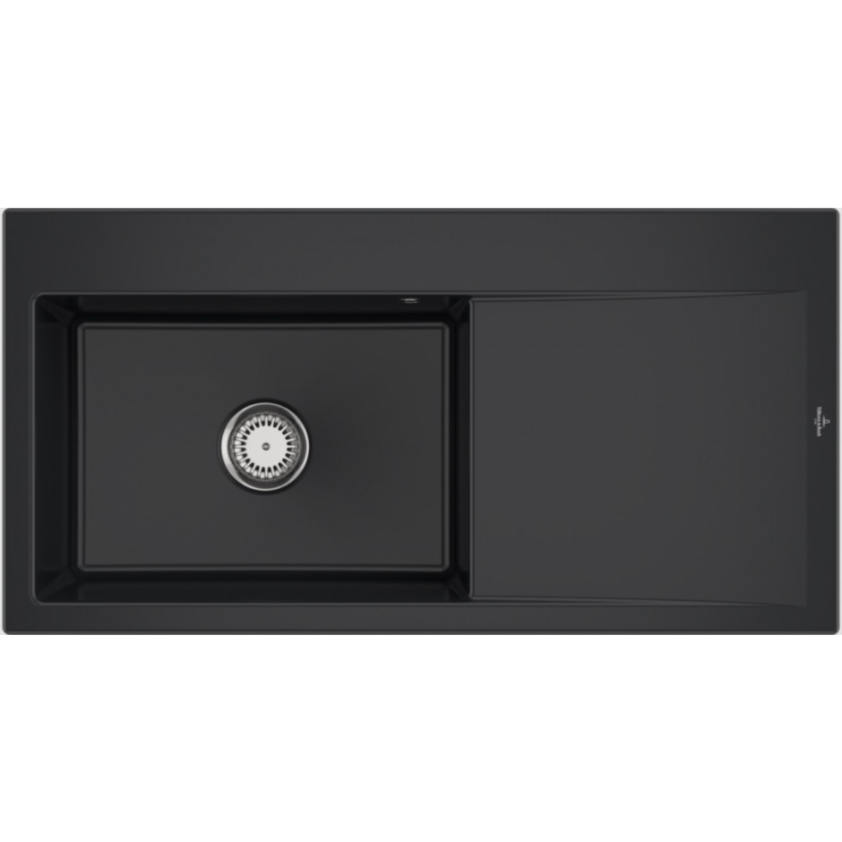 Villeroy & Boch Subway Style 60 zlewozmywak wbudowany 1000 x 510 mm Pure Black