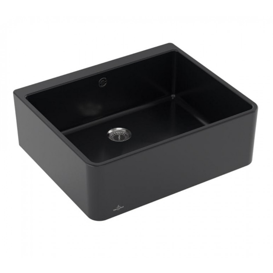 Villeroy & Boch Farmhouse 60 X zlew ceramiczny 595 x 500 x 200 mm Pure Black