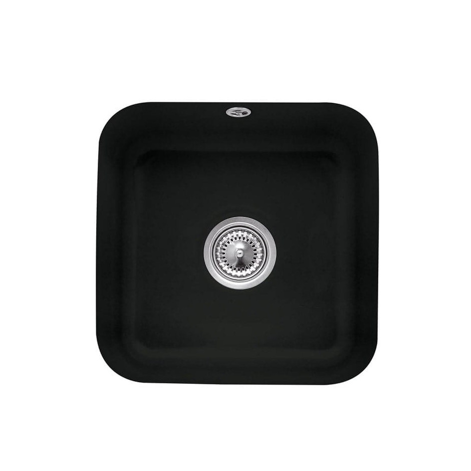Villeroy & Boch Cisterna 50 zlewozmywak podblatoowy 445 x 445 mm Pure Black