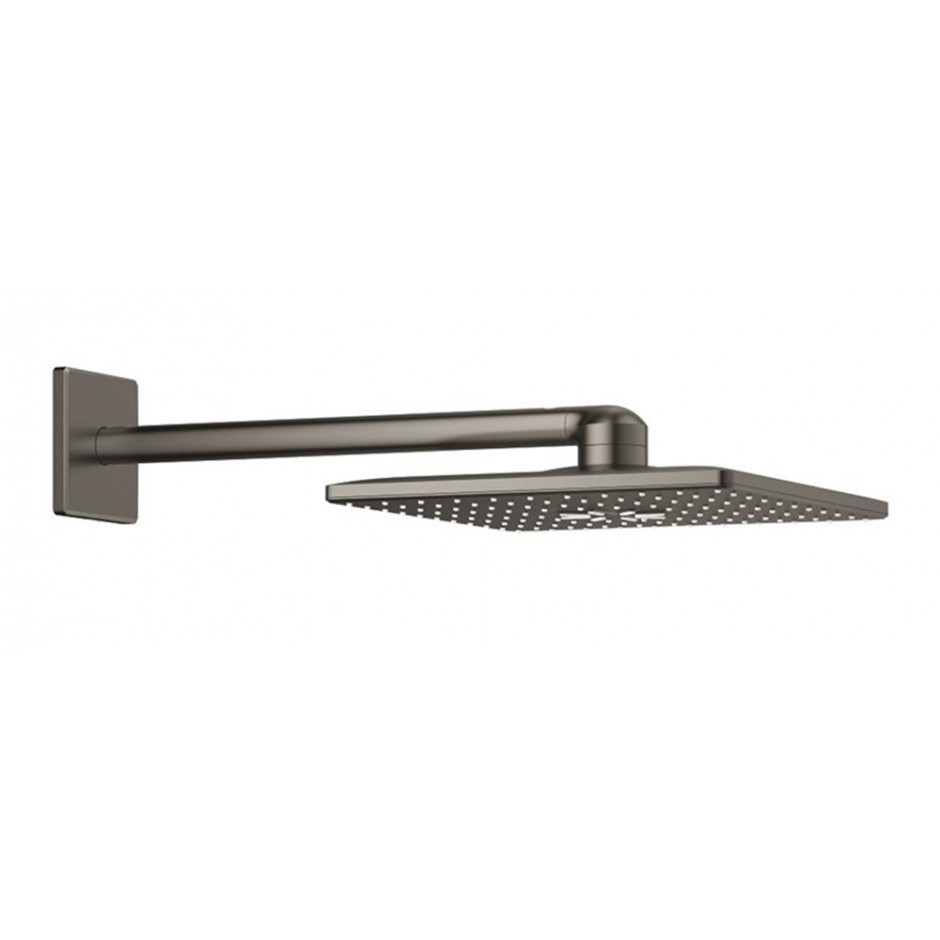 Grohe Rainshower SmartActive 310 Cube Deszczownica z ramieniem 430 mm, 2 strumienie satynowy grafit