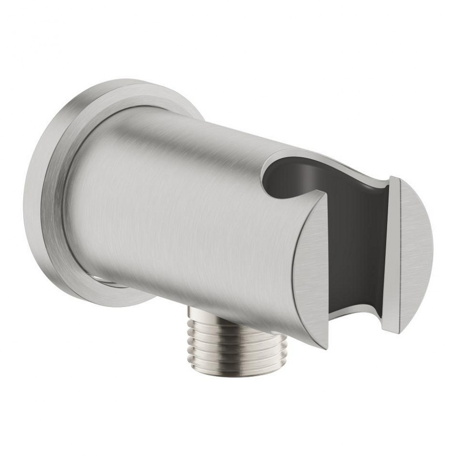 Grohe Rainshower Przyłącze kątowe z uchwytem stal nierdzewna