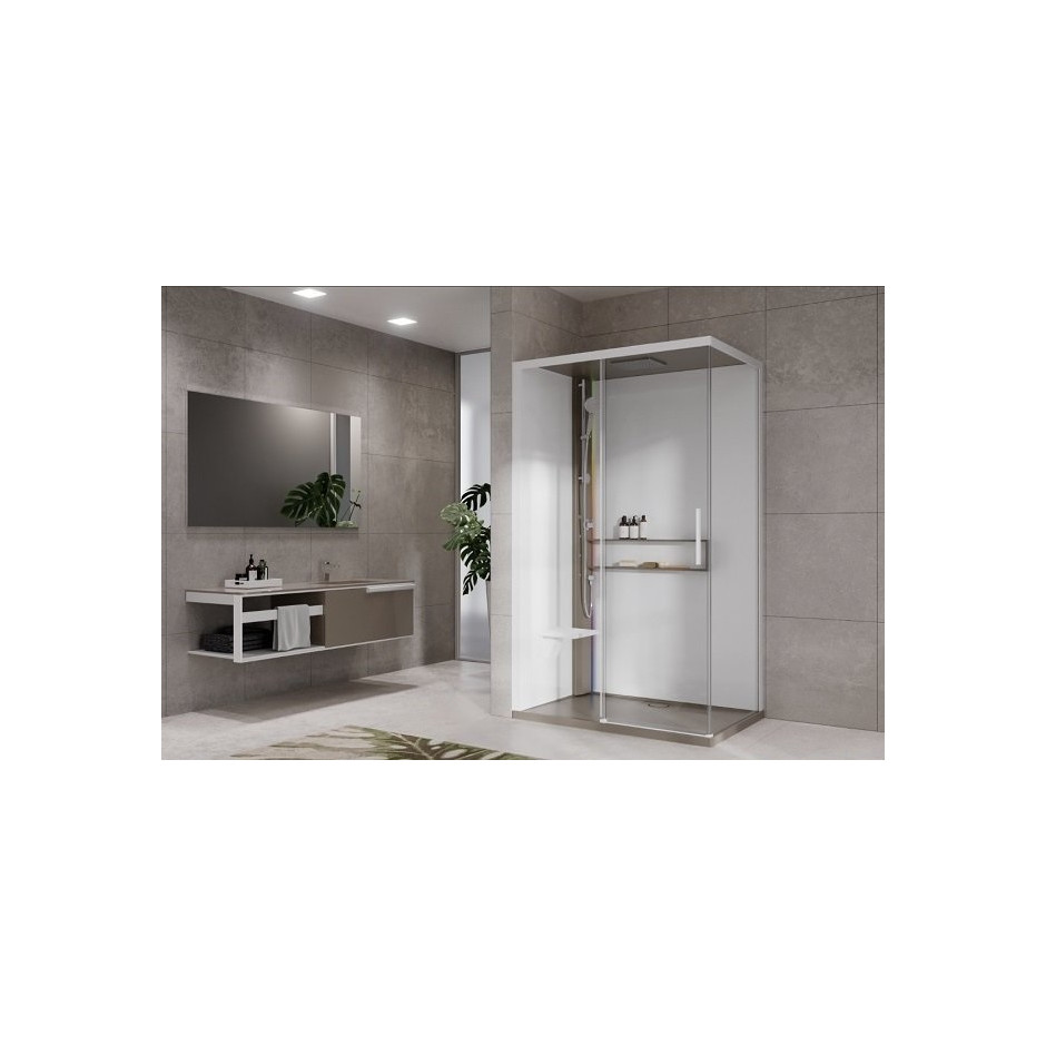 Novellini Glax 2.0 kabina z hydromasażem 120x80 lewa bat nech.hydro plus corda