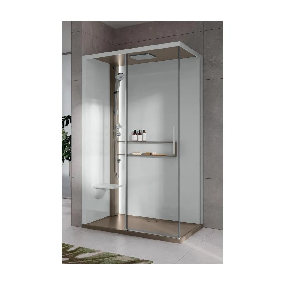 Novellini Glax 2.0 kabina z hydromasażem 120x80 lewa bat term.hydro plus corda