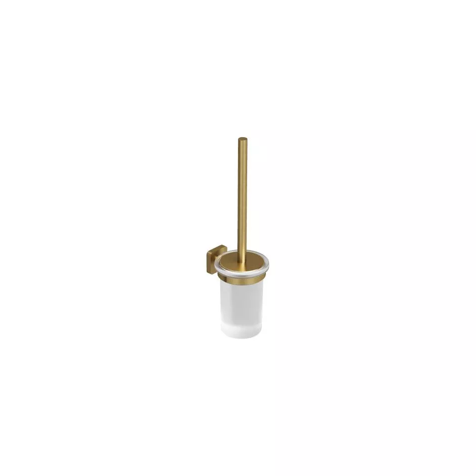 Kludi Vela S zestaw ze szczotką do WC Brushed Gold