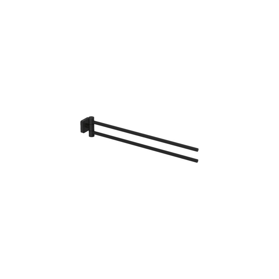 Kludi Vela S wieszak na ręcznik, L = 430 mm czarny mat