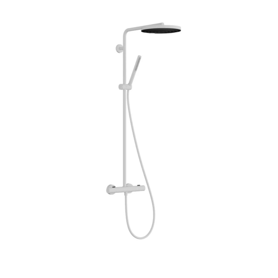 Hansgrohe Pulsify S Puro Komplet prysznicowy 260 1 jet EcoSmart z termostatem Biały Matowy