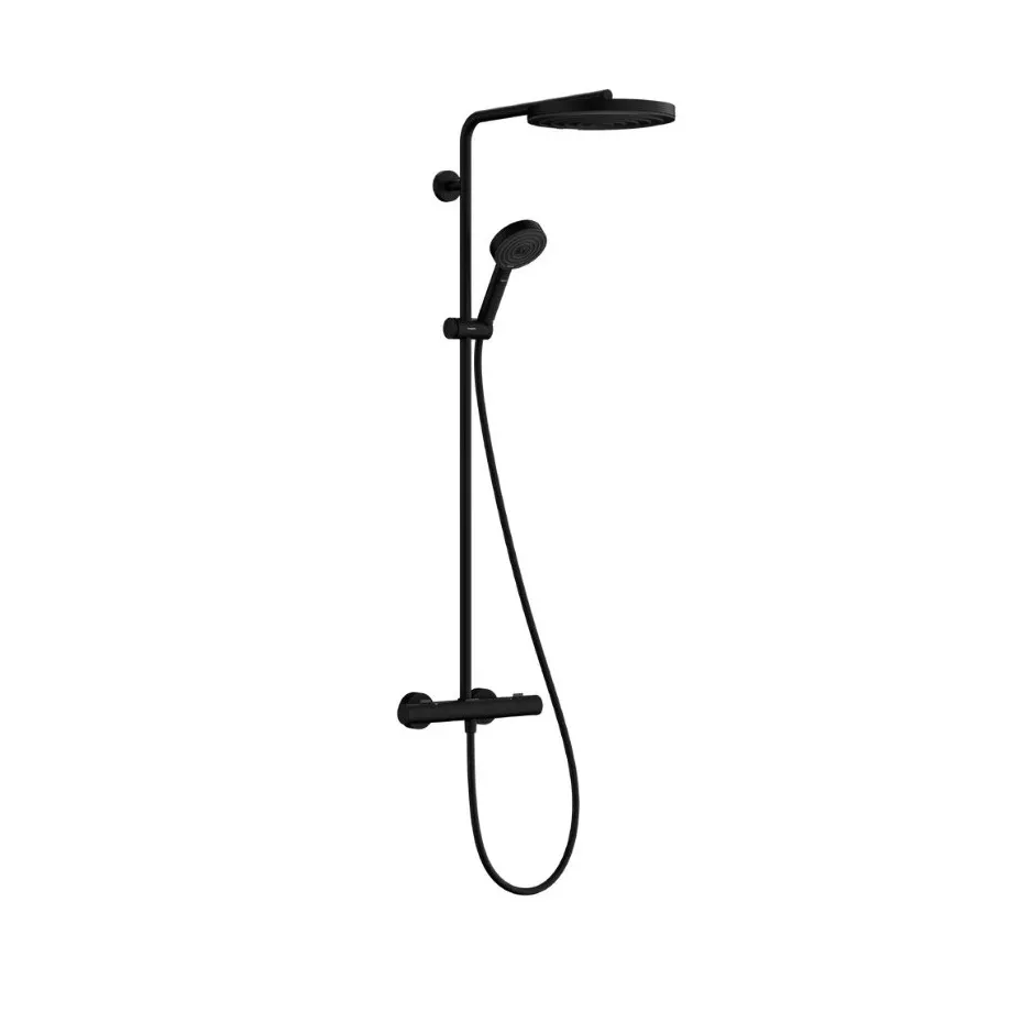 Hansgrohe Pulsify S Puro Komplet prysznicowy 260 1jet EcoSmart z Ecostat Fine i główką prysz.3jet czarny mat