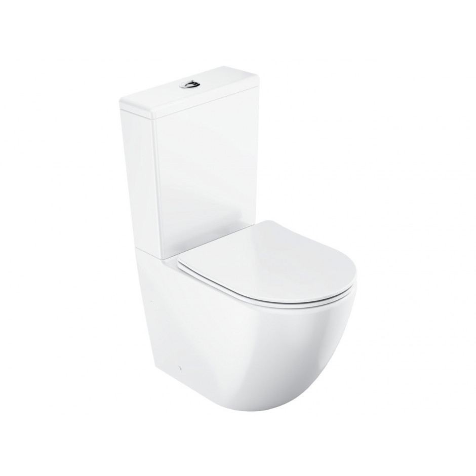 Ravak WC Optima Combi kompakt kompletny RimOff biały