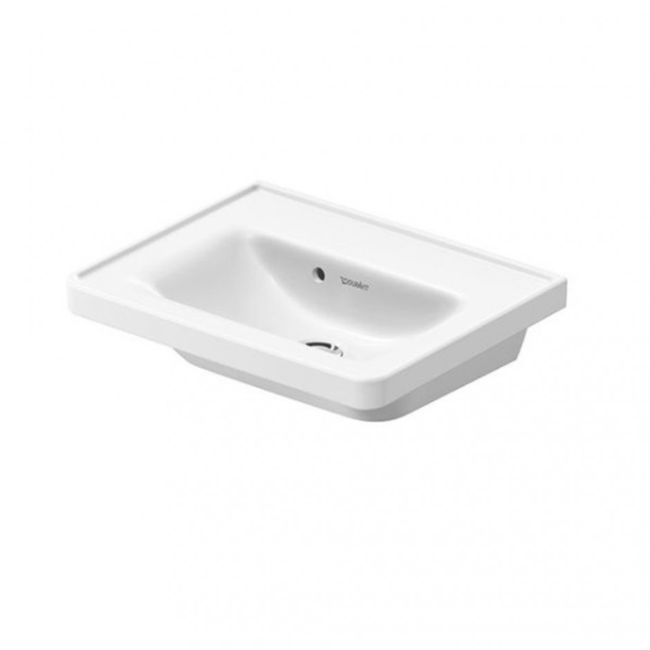 Duravit Handrinse/furn.hrb 50cm D-Neo white w.of,w.tp,w/o.th,underneath glazed
