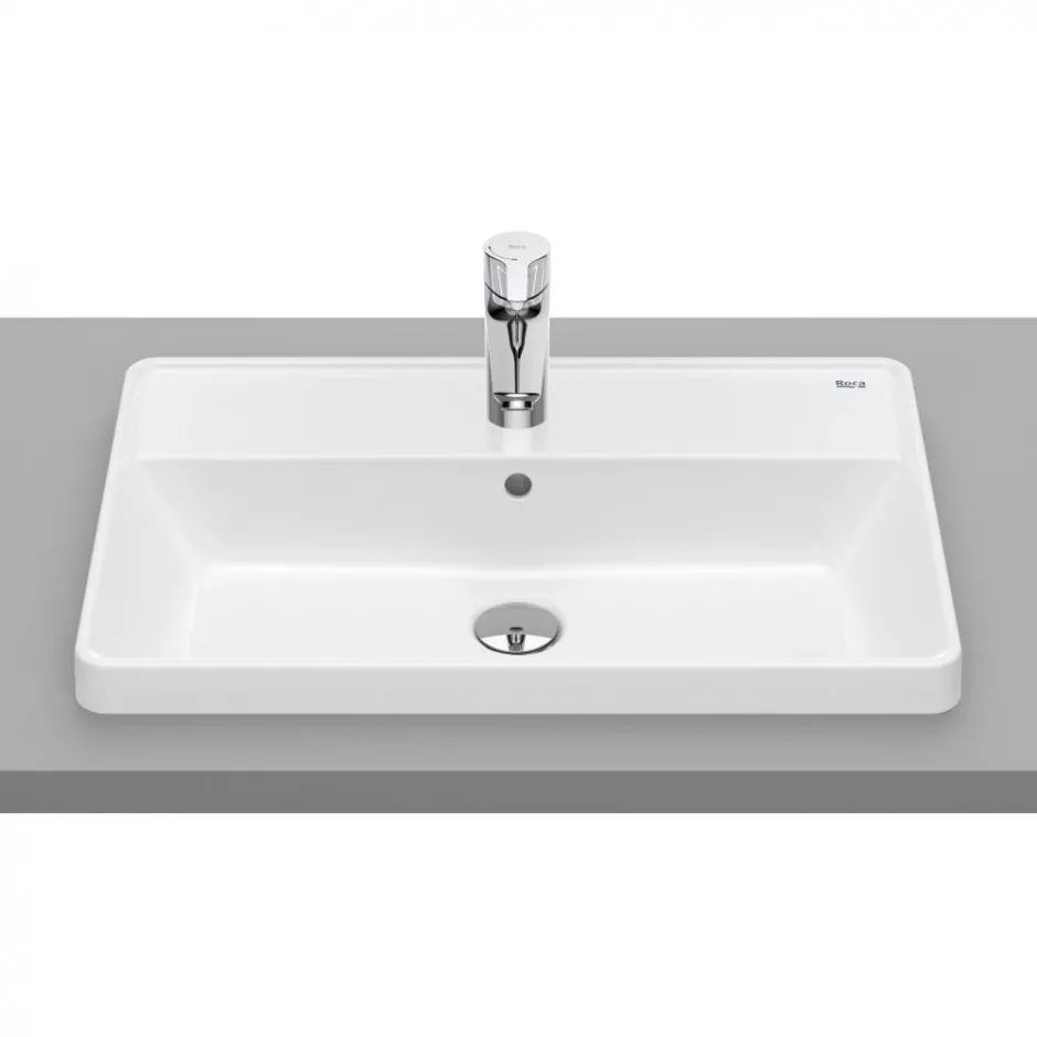 Roca Gap Square Umywalka blatowa prostokątna 60x39 cm biały - 841349_O1