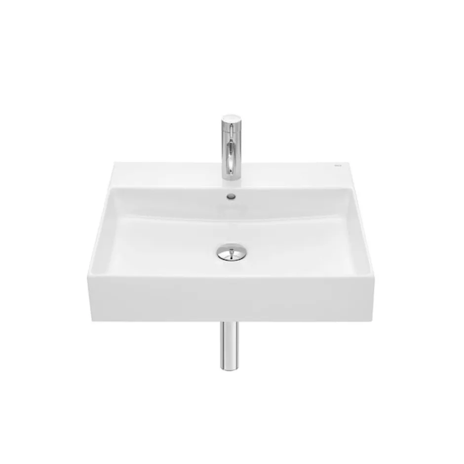 Roca Inspira Square Umywalka 600X490 Fineceramic , Supraglaze - 841276_O1