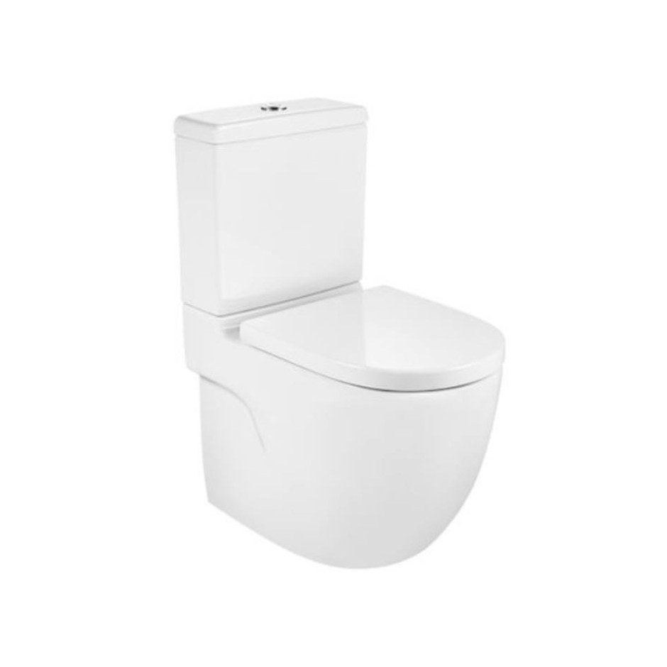 Roca Meridian Miska WC kompaktowa stojąca Rimless 37x60 cm Supraglaze biały - 841318_O1