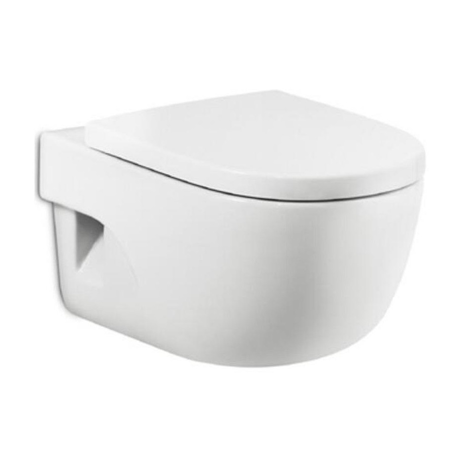 Roca Meridian N zestaw miska WC wisząca 56 cm biała z deską wolnoopadającą A346247000+A8012A2004 - 174137_O1