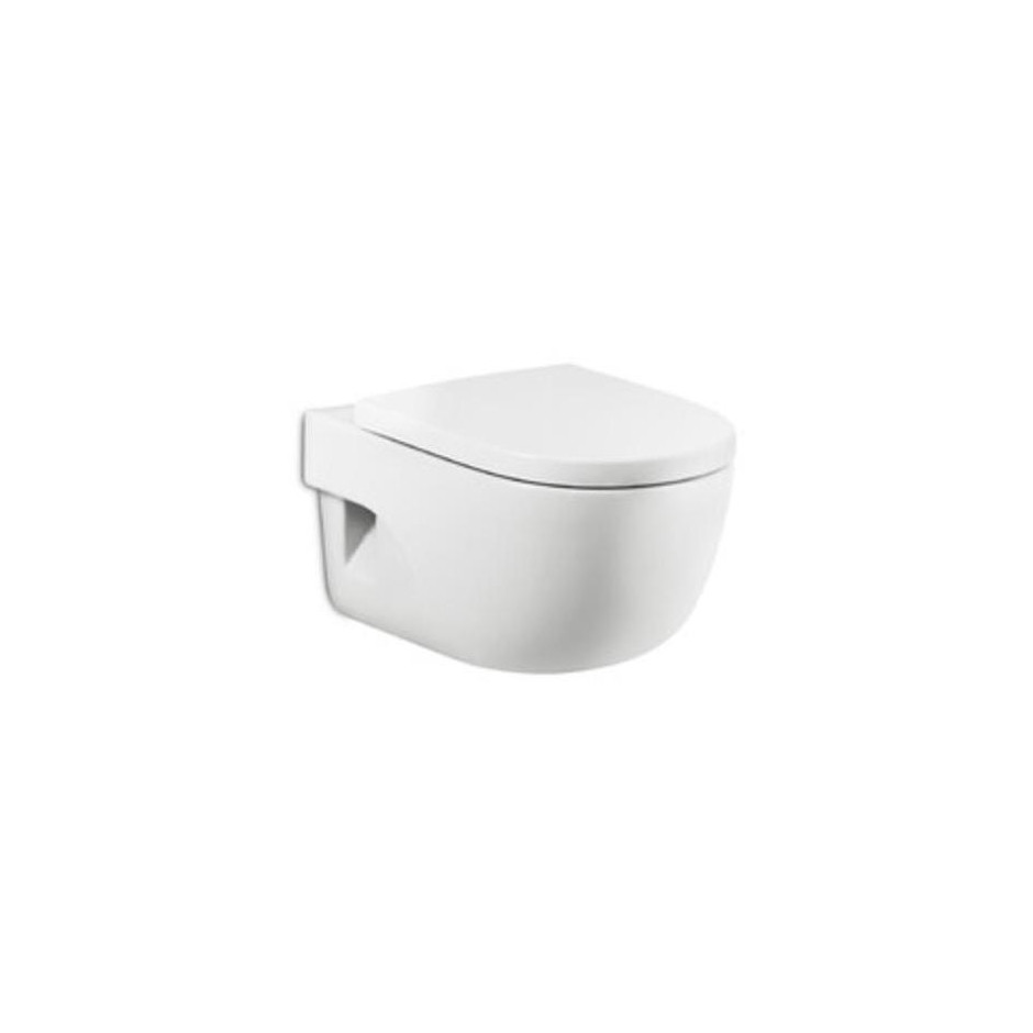 Roca Meridian N zestaw miska WC wisząca 56 cm biała z deską wolnoopadającą A346247000+A8012A2004 - 488465_O2