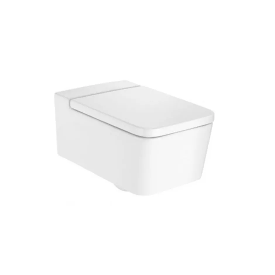 Roca Inspira Square Miska WC wisząca Rimless 37x56 cm Supraglaze biały - 841333_O1