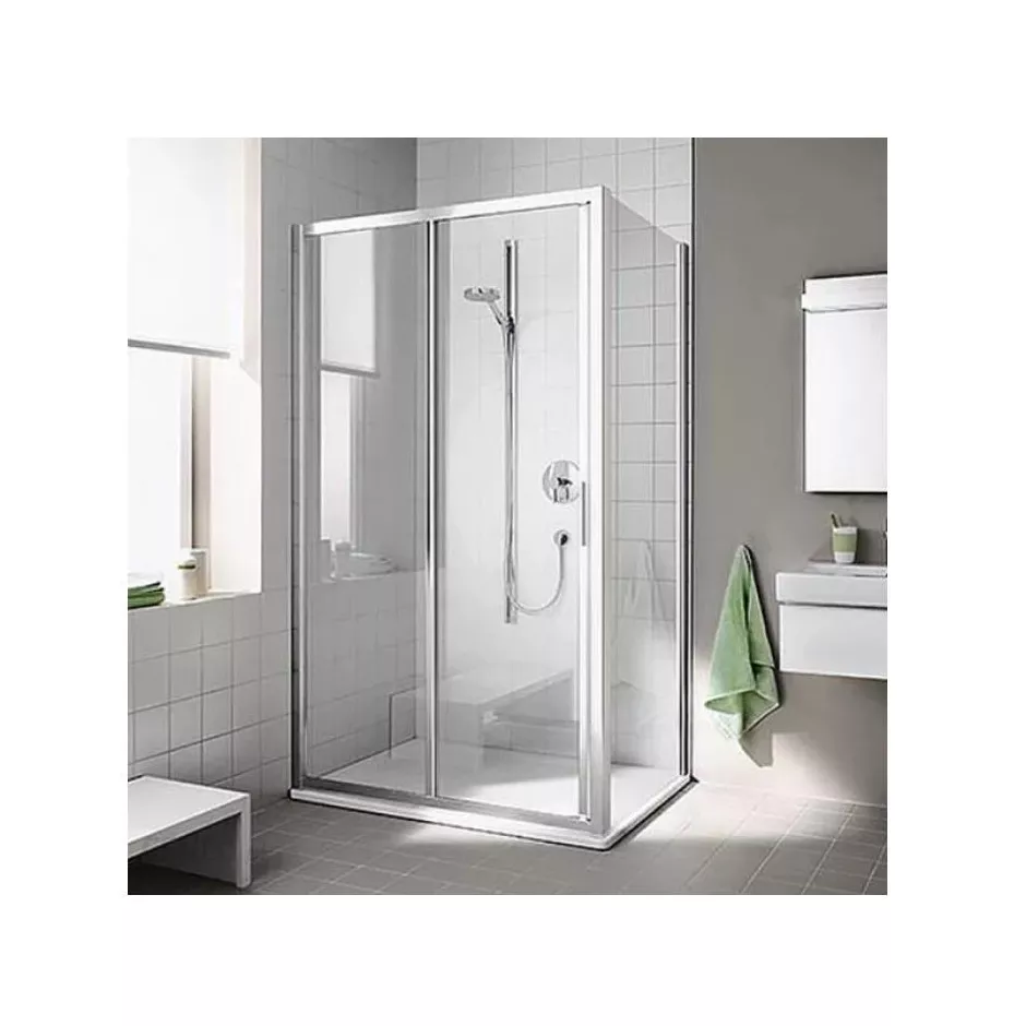 Kermi Cada XS G2L Drzwi prysznicowe przesuwne lewe 160cm CADAclean szkło przezroczyste/srebrny połysk - 840262_O1