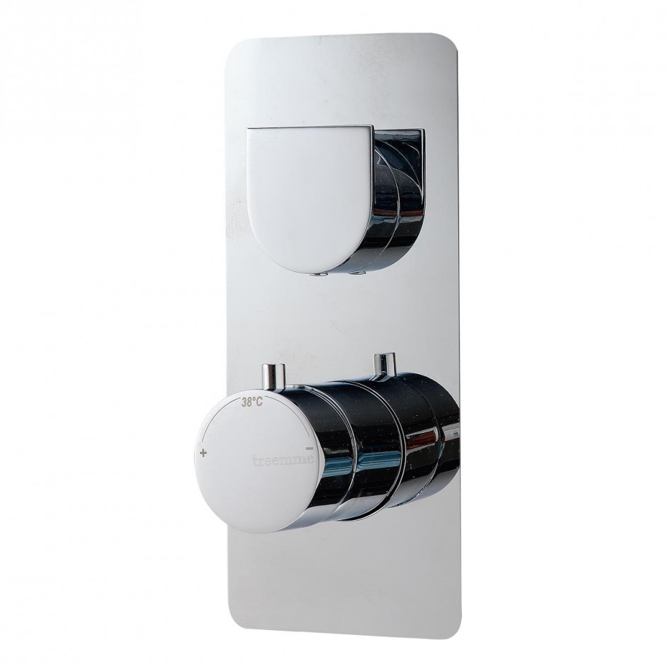 HushLab Belverde Bateria termostatyczna 2-odbiorniki, element zewnętrzny Złoto szczotkowane - 833708_O1