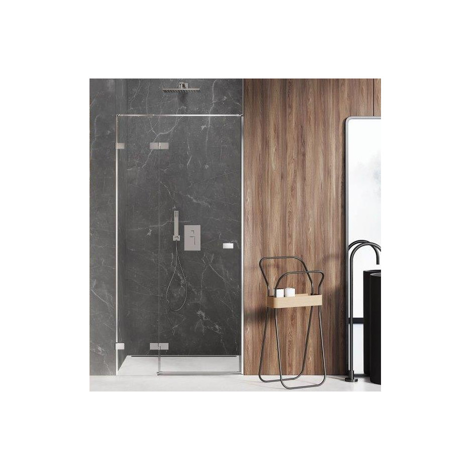 HushLab Drzwi wnękowe do kabiny prysznicowej strona lewa 90x200 Transparentne - 833987_O1
