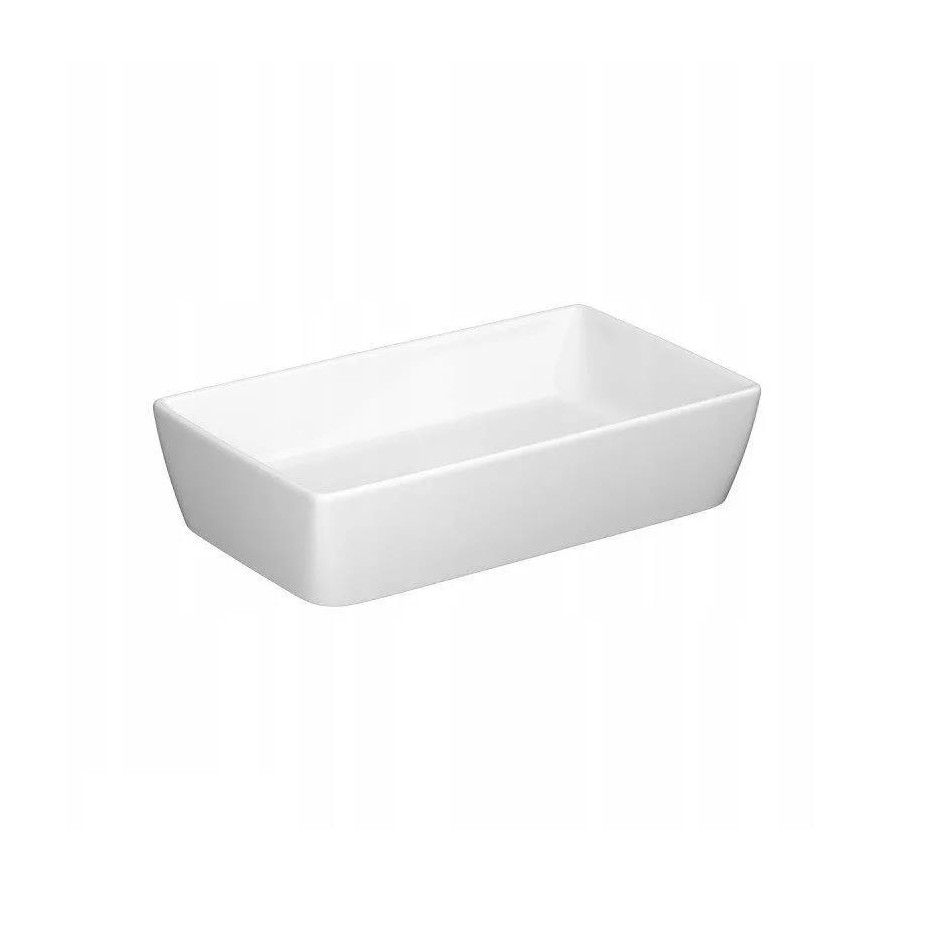 Cersanit umywalka nablatowa city sp60 prostokątna z ceramicznym korkiem box - 828525_O1
