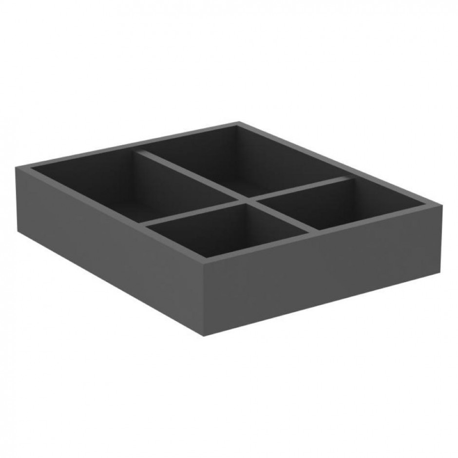 Ideal Standard Conca Organizer mały do szuflady 23x20x5 cm antracyt mat - 841170_O1