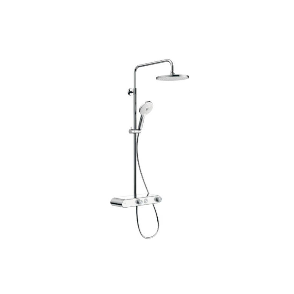 Duravit Shower Systems System prysznicowy Shelf 1050 Chrom|Biały błyszczący 400x524x940 mm - 903416_O1