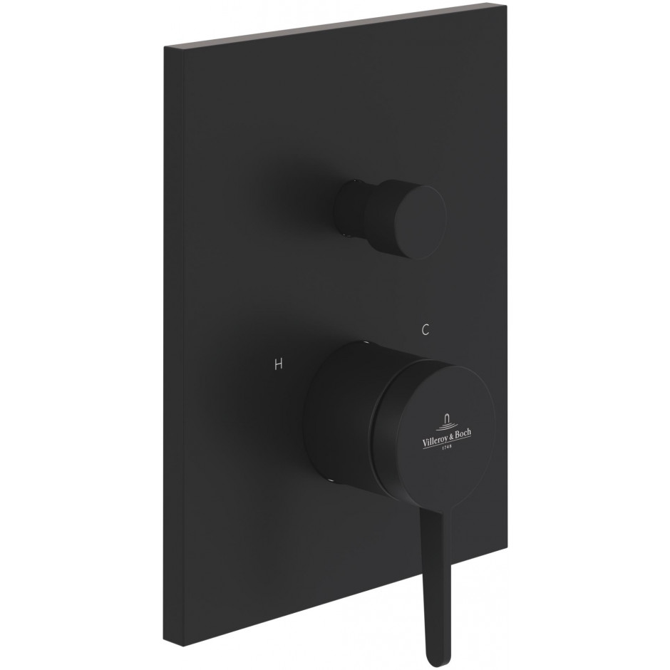 Villeroy & Boch Conum bateria do montażu podtynkowego Matt Black - 900637_O1