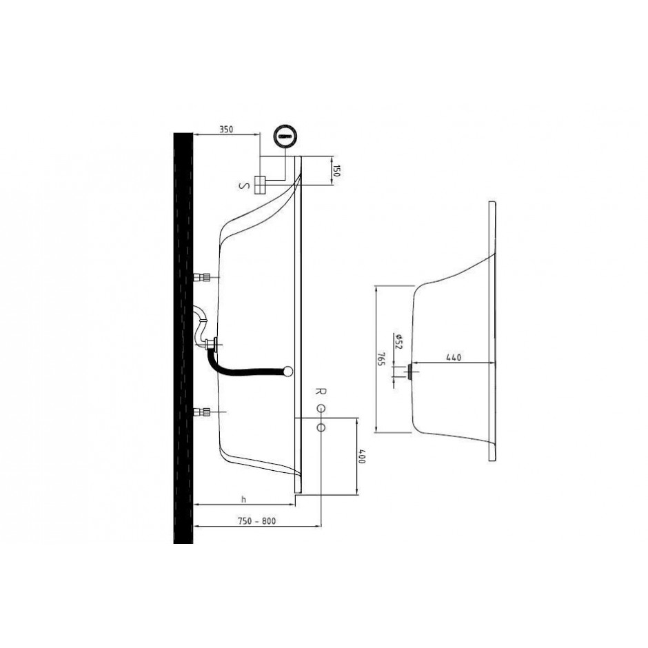 Villeroy & Boch Loop & Friends Wanna wersja lewa 1750 x 1350 mm star white - 454691_T2