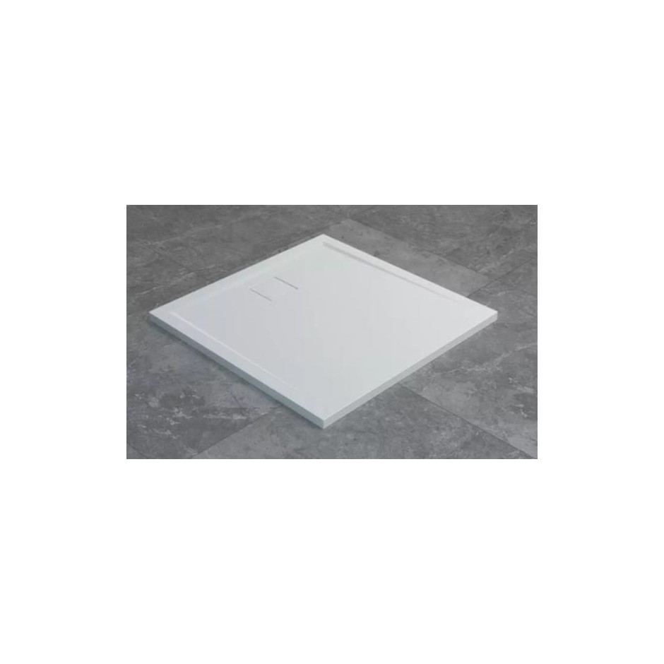 Sanswiss Livada brodzik kwadratowy 100x100 konglomeratowy biały - 862230_O1