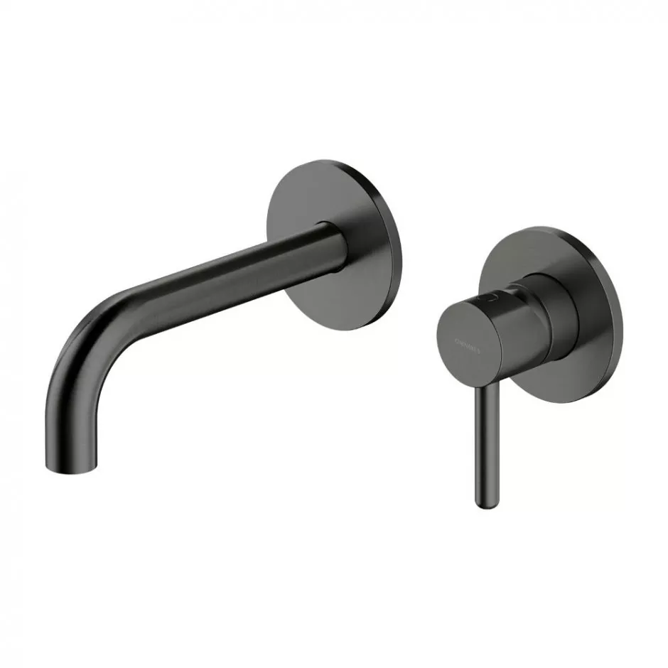 Omnires Y Bateria umywalkowa podtynkowa, wylewka 18,5 cm grafit - 832372_O1