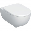 Geberit Selnova Zestaw WC wisząca bez kołnierza + deska w/o szybkowypinalna biała